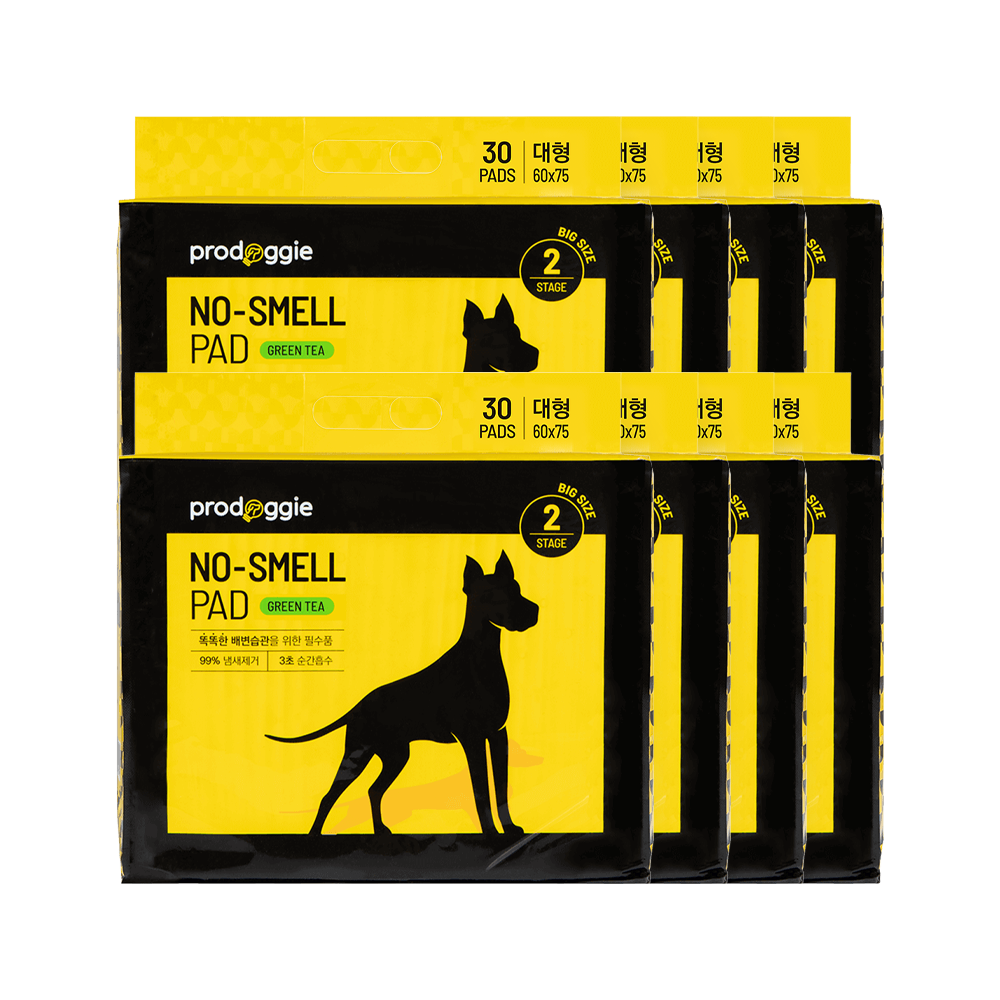 프로도기 강아지배변패드 노스멜패드 그린티향 대형, 30매입, 8개