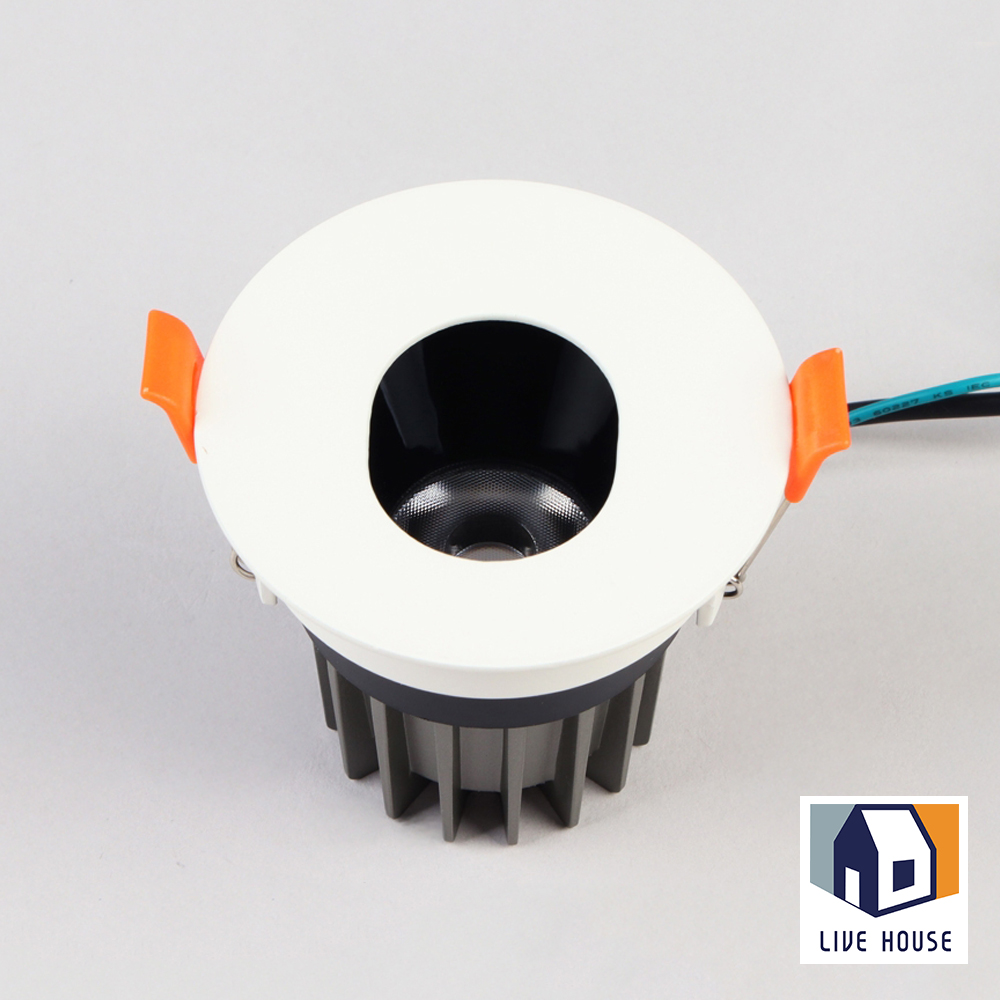 LED 다운라이트 COB타입 간접등 매입조명 로시 전구색 84mm(3인치) - 상품 이미지