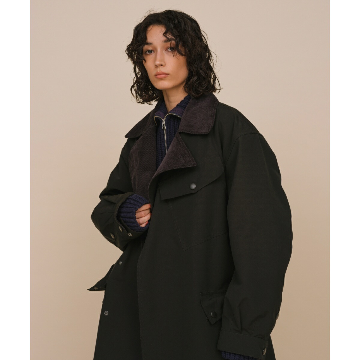바버 × ADAM ET ROPE' 콜라보 DESPATCH RIDERS COAT 코트 - 상세 이미지 4