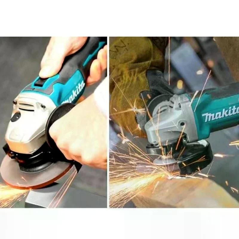그라인더 makita 연삭기 리튬 전기 앵글 연마기  충전식 절단기 고출력 18V 125mm DGA404 무선 - 상세 이미지 2