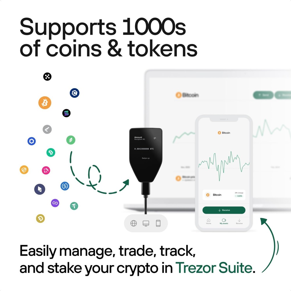Trezor Safe 5 보안 요소 암호 문구 암호화폐 하드웨어 지갑 디지털 자산 보호 - 상세 이미지 3