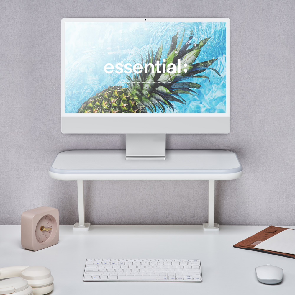 마운트뷰 컴퓨터 모니터 받침대 클램프형 싱글 듀얼 책상 와이드 거치대 선반 다이 소 중