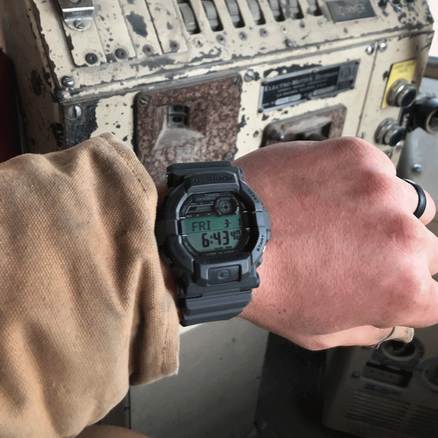 카시오 CASIO 지샥 GD350-8CR 남자 손목 레저 캐주얼 군대 시계 그레이 - 상세 이미지 5