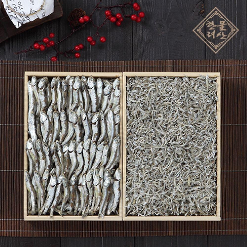 [갤러리아] [멸치원]통영특산품 건어물 종합세트 2종 2호 - 대멸350g+세멸350g : 갤러리아백화점