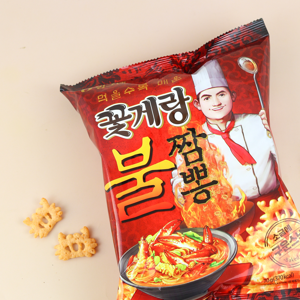 빙그레 꽃게랑 불짬뽕 70g : 너만아는과자점