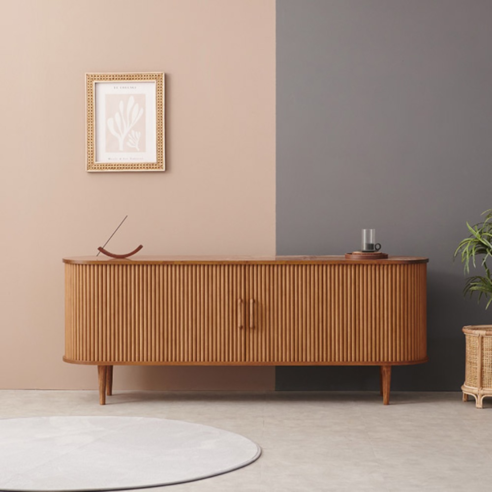 미엘 원목 슬라이딩 거실장 1800