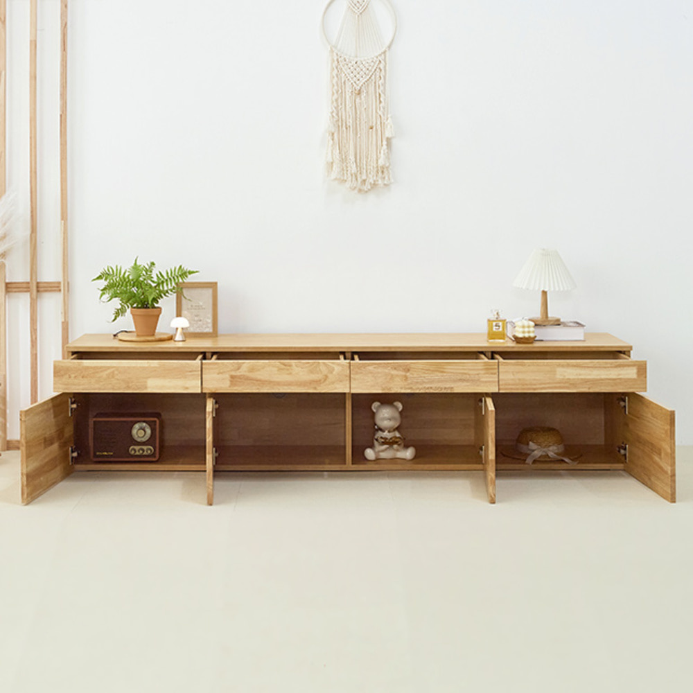 에셋  고무나무 거실장 2000x445