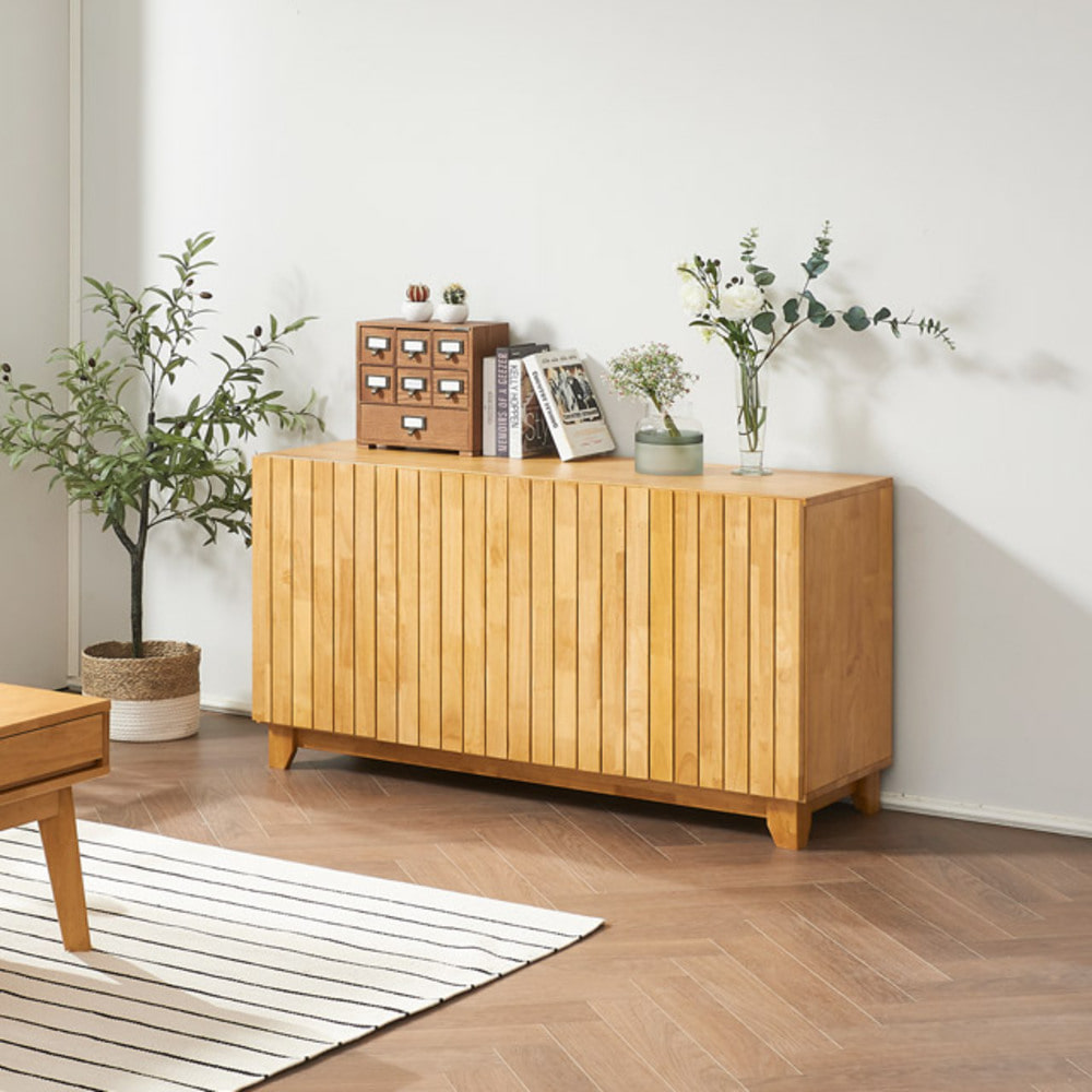 아트인 고무나무 원목 거실장 1200