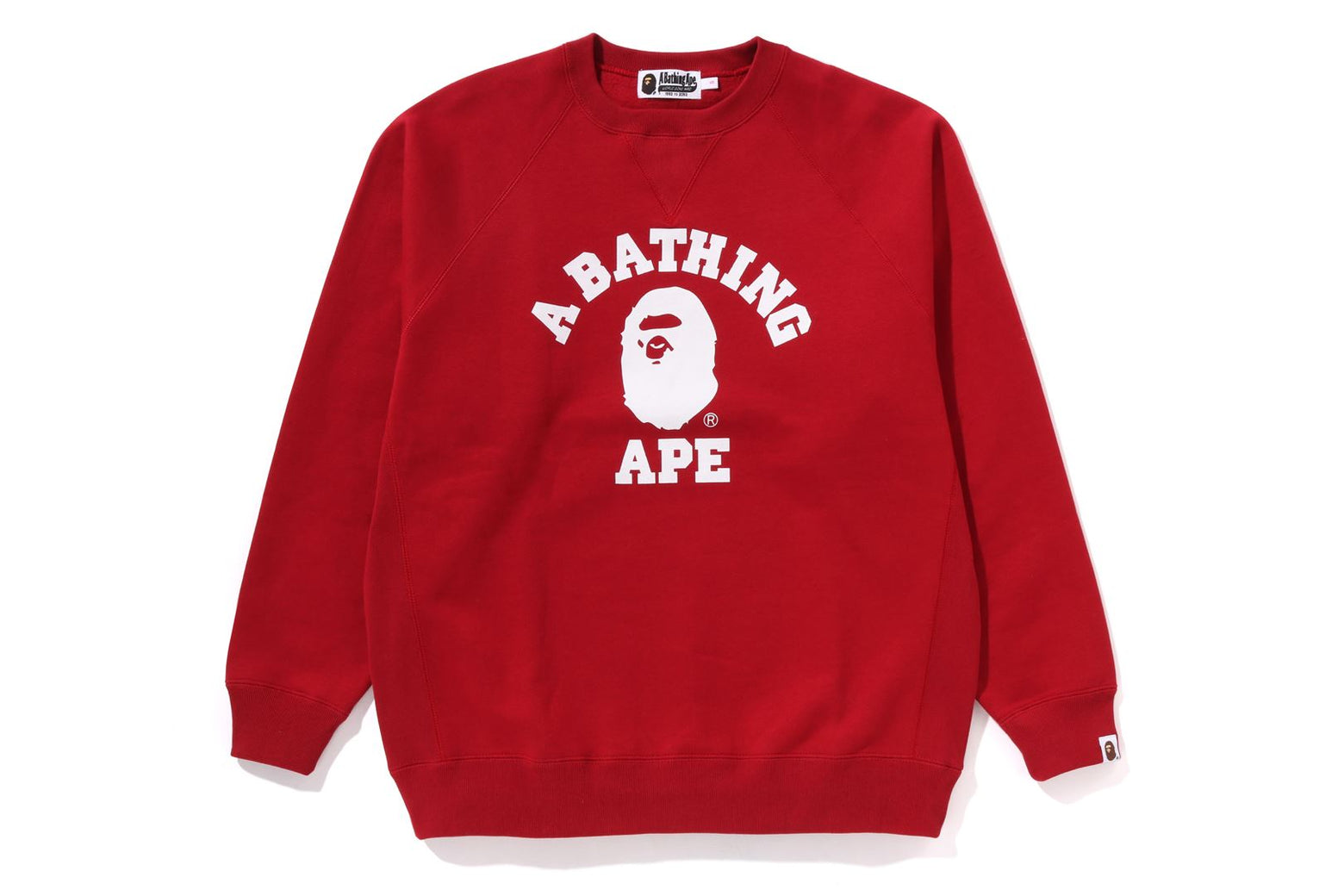 베이프 우먼즈 긴팔티 COLLEGE OVERSIZED CREWNECK SWEATSHIRT 1K80-213-002 - 상세 이미지 2