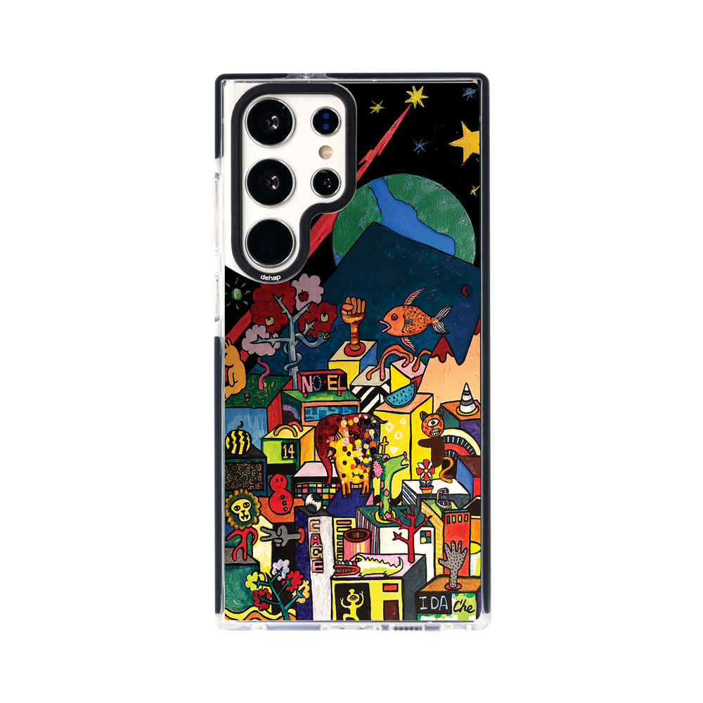 dehap X CHE 가위바위보 갤럭시 s24울트라 플러스 케이스 투명 범퍼 - 상품 이미지