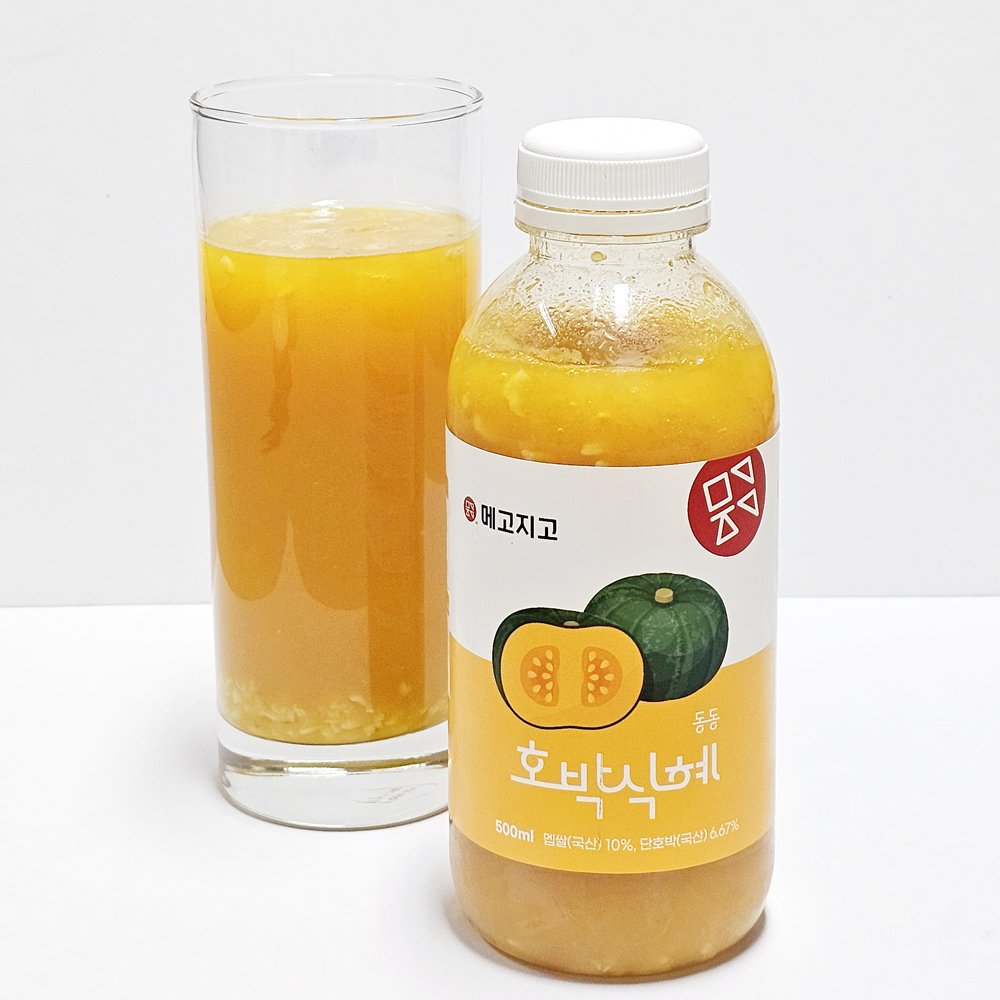 동동 호박식혜 500ml  페트병 국내산 단호박 냉동 얼음식혜 - 상품 이미지