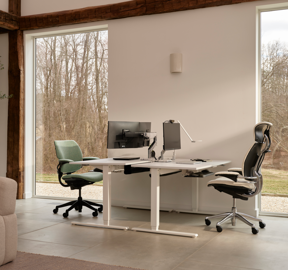 Humanscale 휴먼스케일 e플롯 모션 데스크 높이조절 스탠딩 높낮이조절 전동 책상