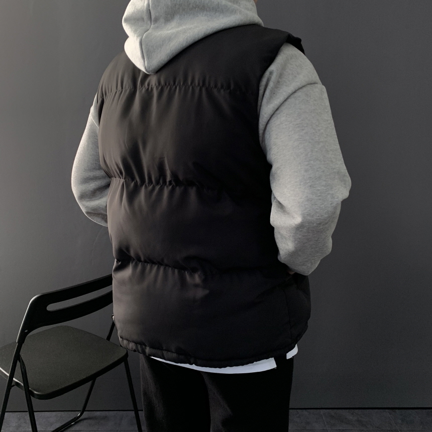 남자오버핏패딩조끼 남자패딩베스트 패쪼 - 상세 이미지 3
