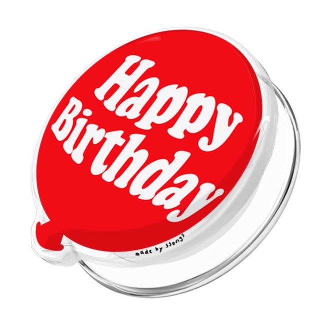 쏭스체인지톡 맥세이프 그립  톡홀더 HBD 레드 벌룬 2배자력 스마트톡 핸드폰 자석 거치대 : 쏭스 스토어