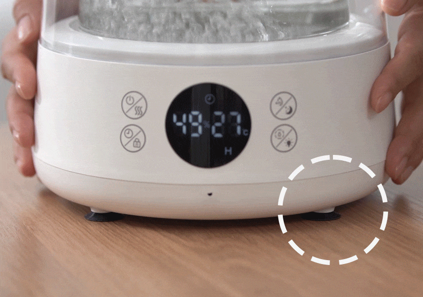 신생아 가열식 가습기 리모컨 간편세척 유리 스텐 100도씨