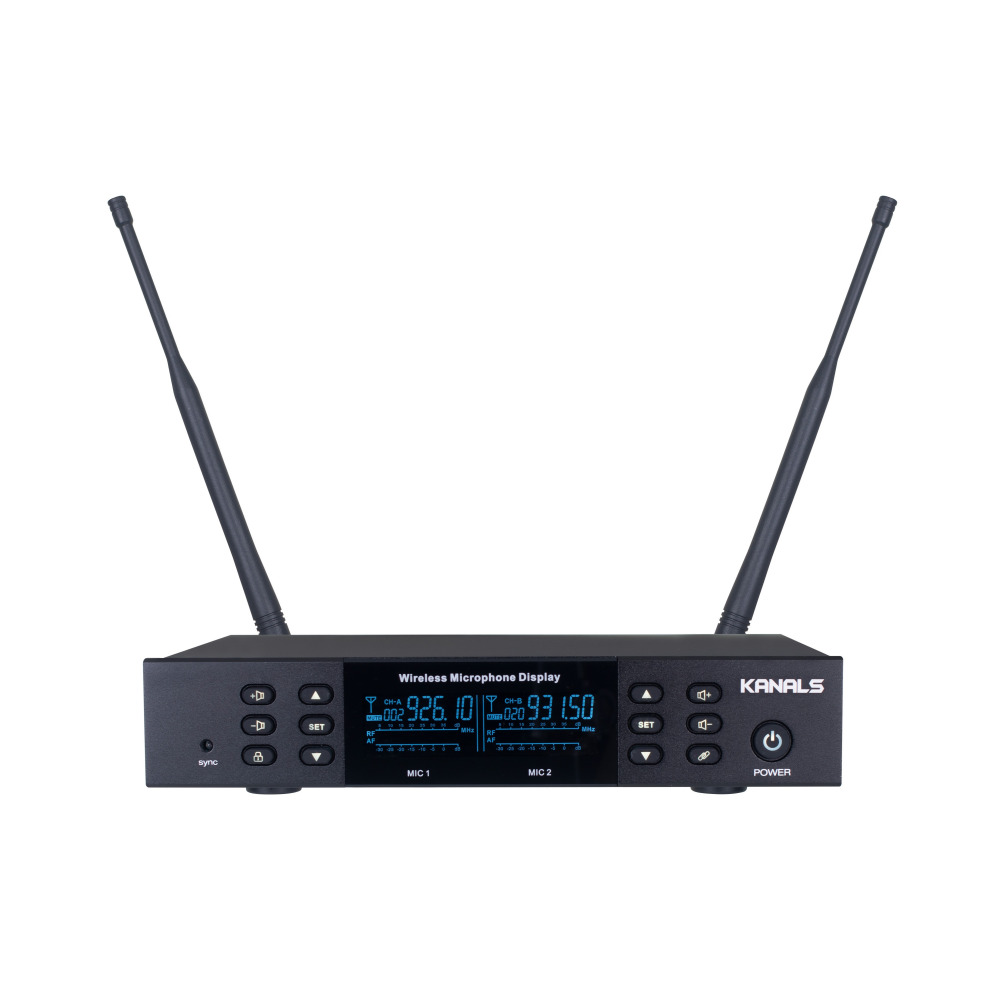 카날스 KB-9700 2채널 충전식 노래방용 교회용 행사용 무선마이크 - 상세 이미지 2