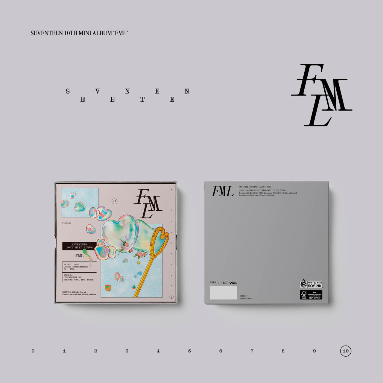 세븐틴 FML CARAT Ver 앨범 미니10집 SEVENTEEN 캐럿반 랜덤 - 상품 이미지