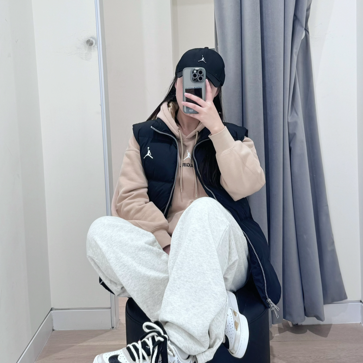 나이키 패딩조끼 조던 에센셜 베스트 블랙, 카키, 블루 FB7308 - 상세 이미지 2