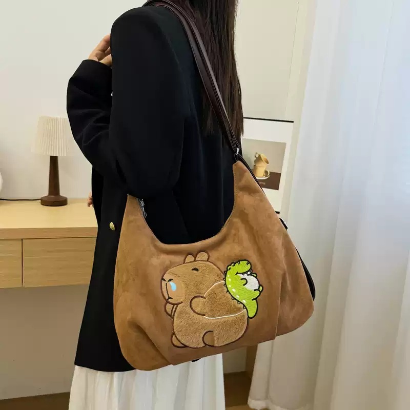 카피바라 가방 크로스백 크로스 인형가방 백팩 배낭 귀여운 미니백 보조가방 미니 - 상품 이미지
