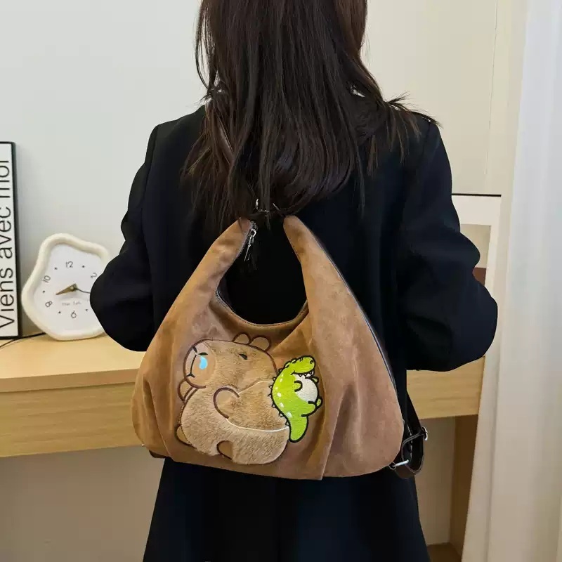 카피바라 가방 크로스백 크로스 인형가방 백팩 배낭 귀여운 미니백 보조가방 미니 - 상세 이미지 4