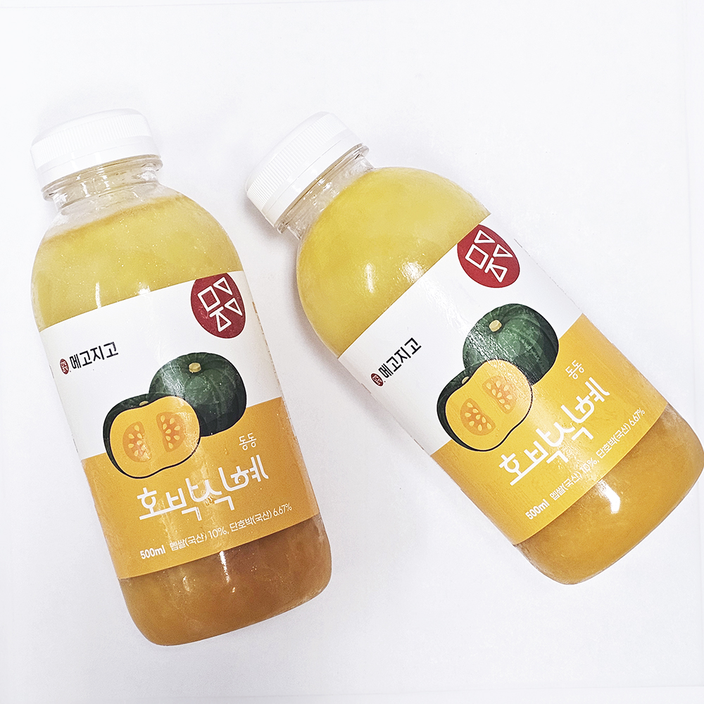 동동 호박식혜 500ml  페트병 국내산 단호박 냉동 얼음식혜 - 상세 이미지 3