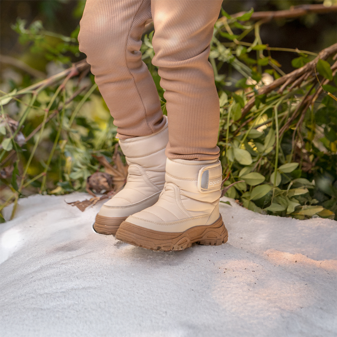 아가드 키즈 방한 패딩 부츠 유아 방한화 아기 겨울 털신발
