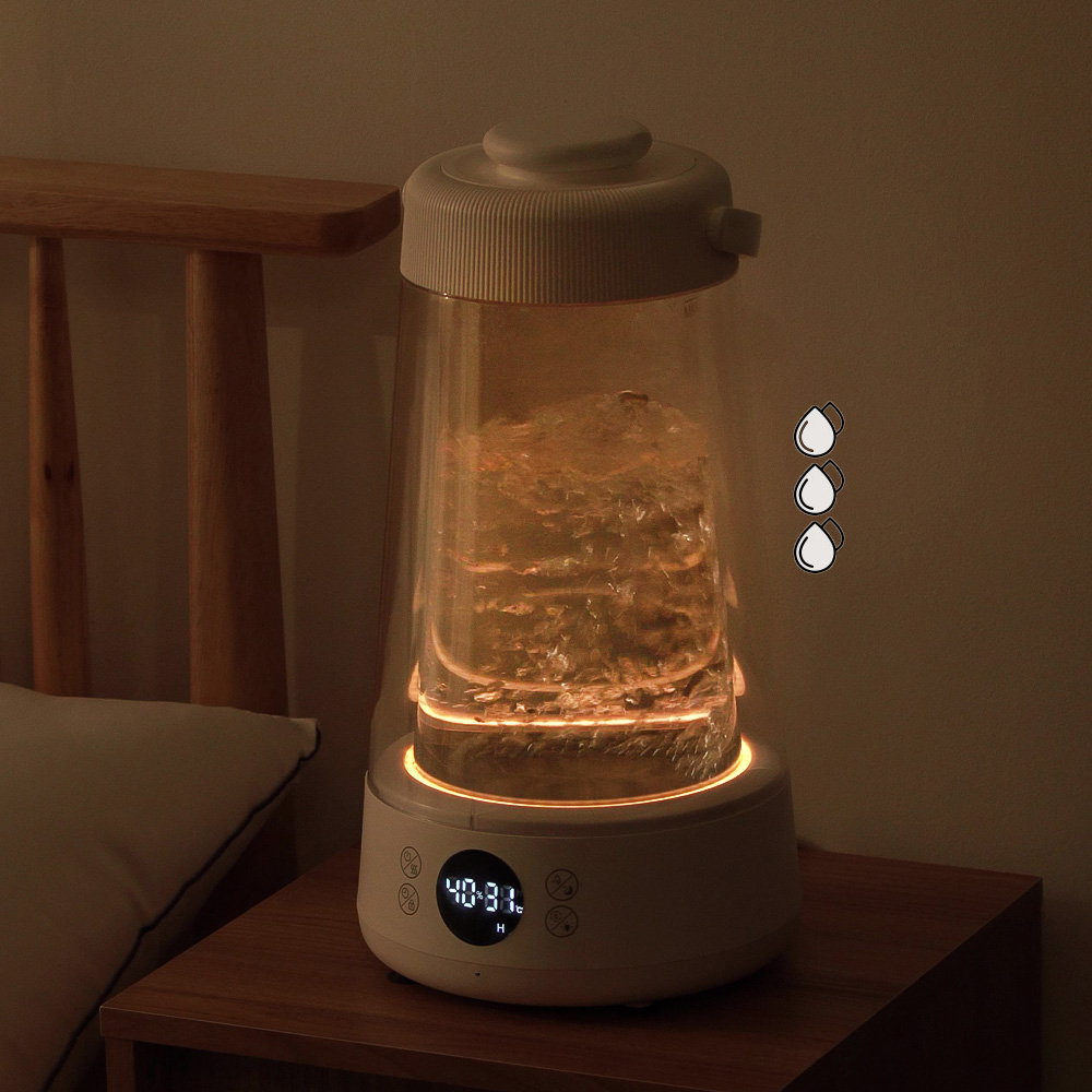 신생아 가열식 가습기 리모컨 간편세척 유리 스텐 100도씨