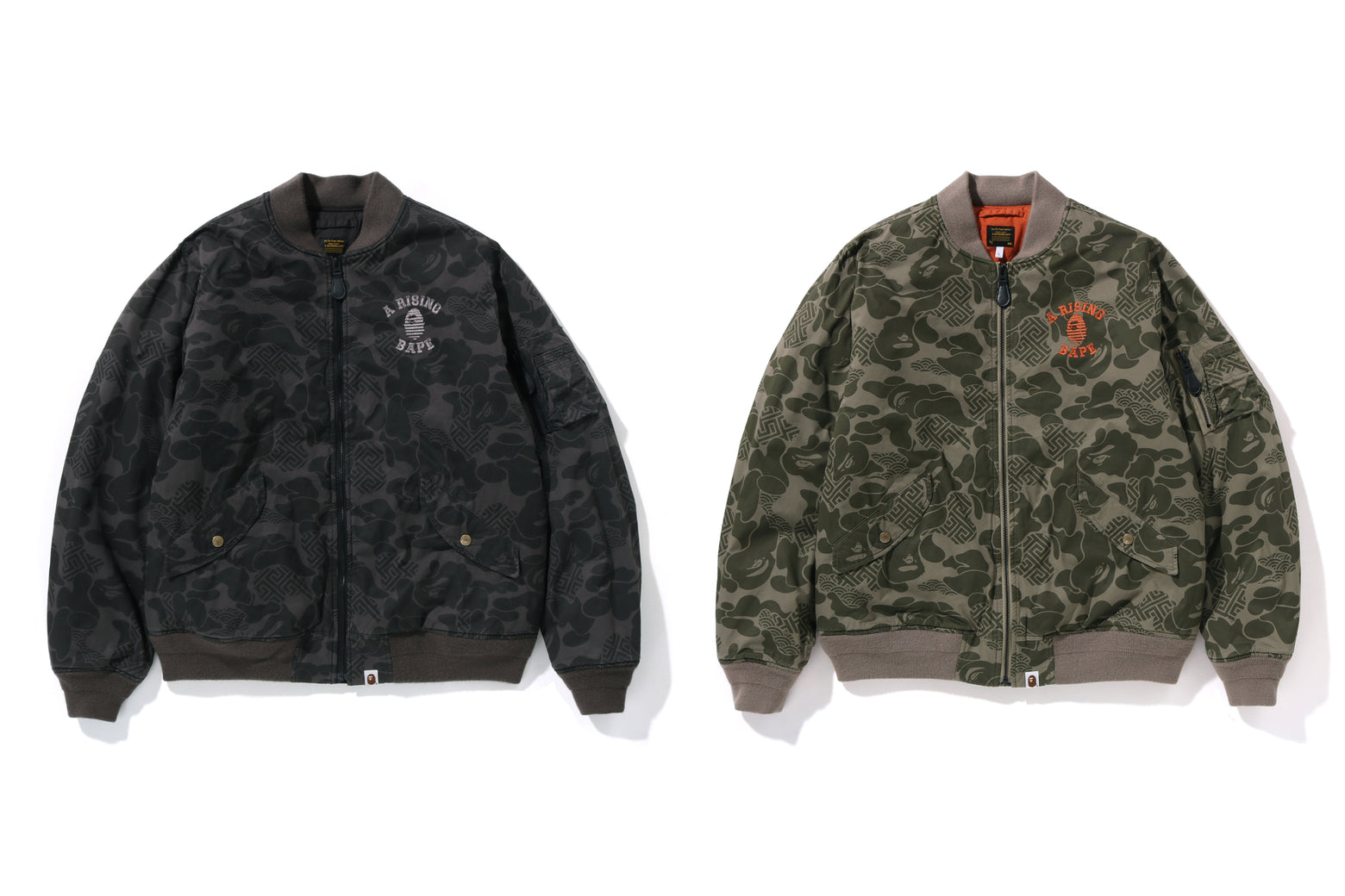 베이프 자켓 ASIA CAMO BOMBER JACKET 1K70-141-001 - 상세 이미지 3