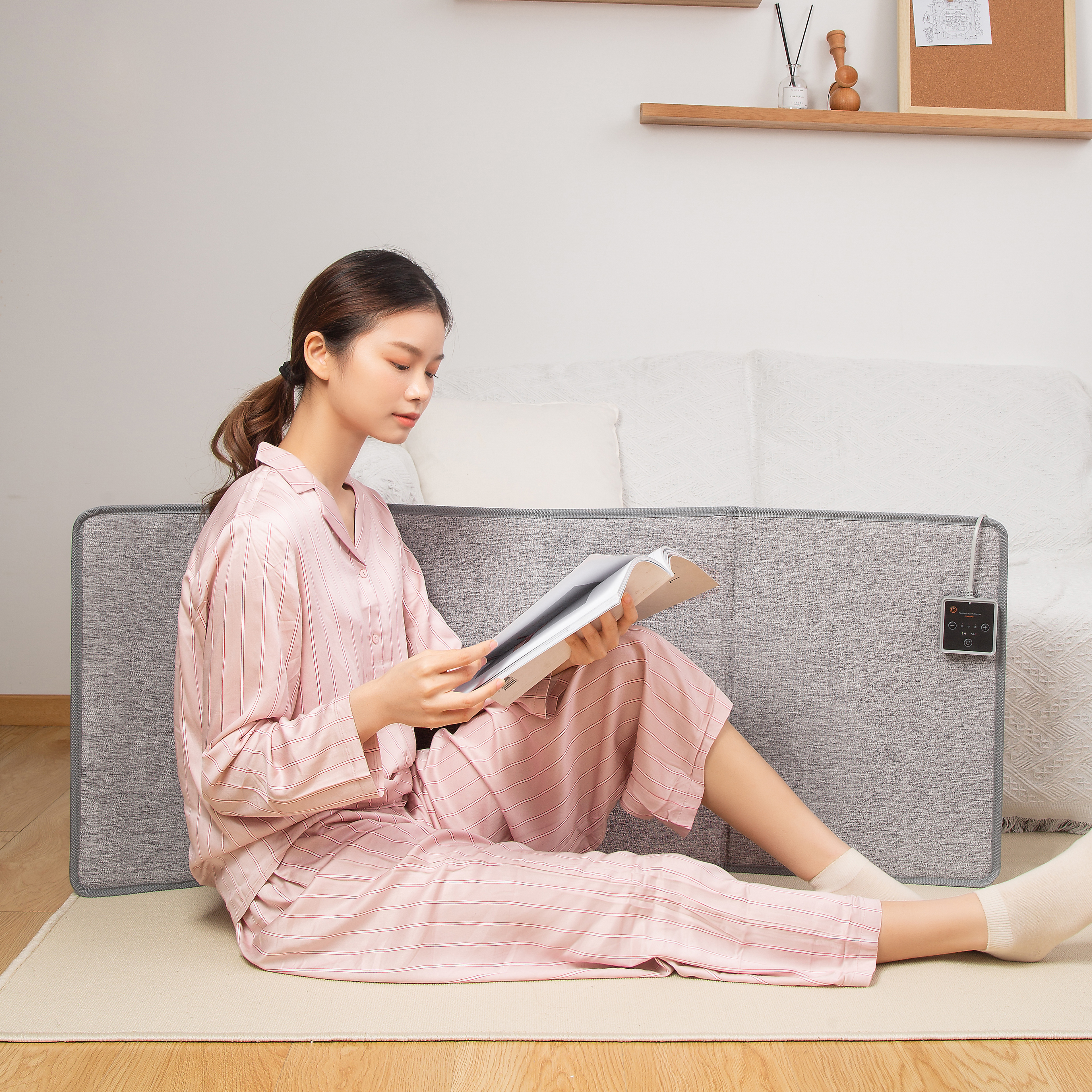 TOB-500 전기히터 히팅패드 발난로 사무실 파티션난로 100X50cm