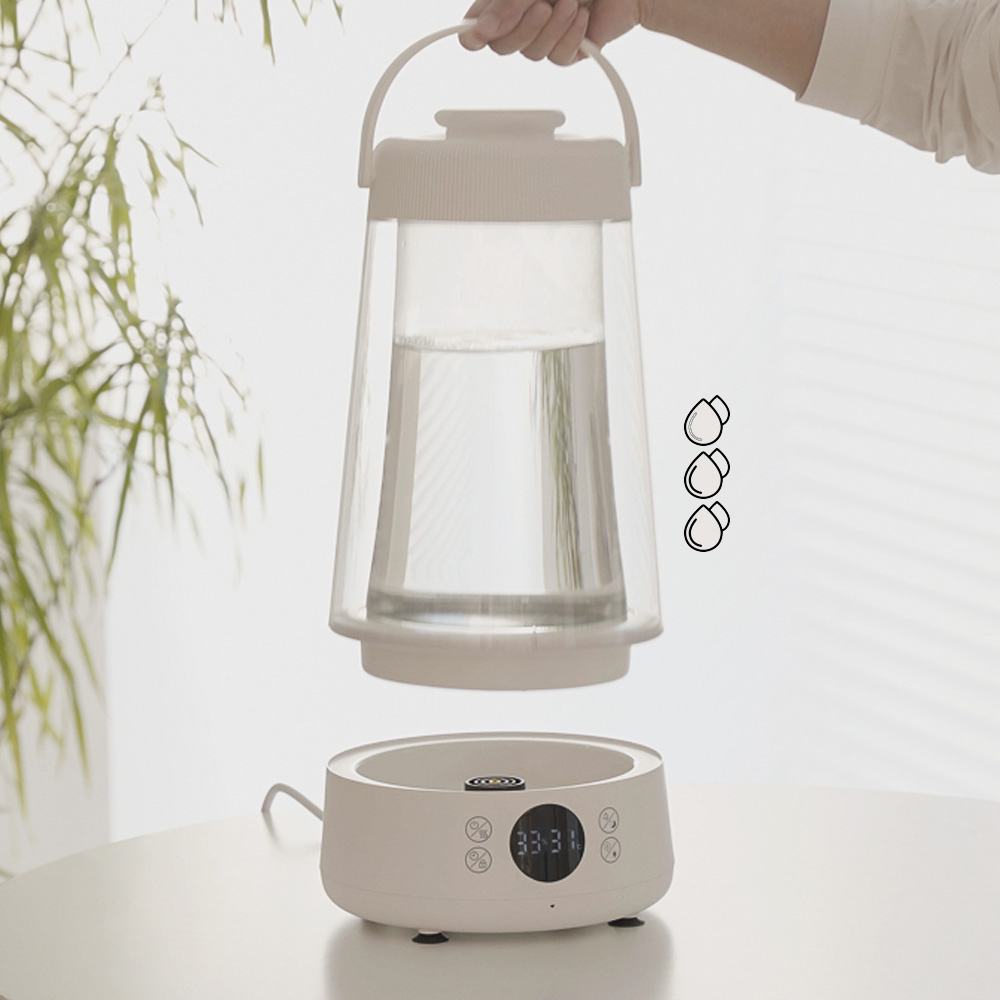 신생아 가열식 가습기 리모컨 간편세척 유리 스텐 100도씨