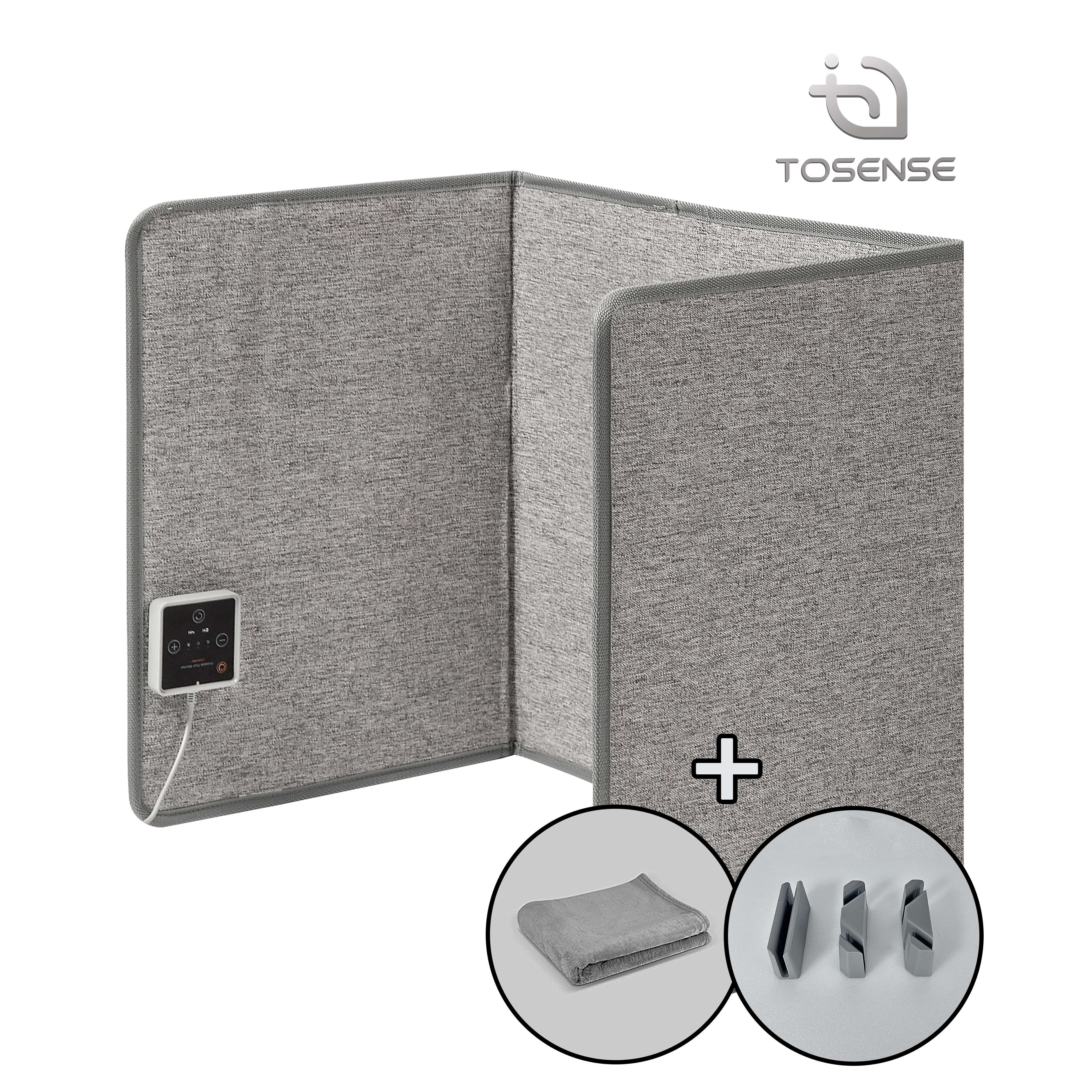 TOB-500 전기히터 히팅패드 발난로 사무실 파티션난로 100X50cm