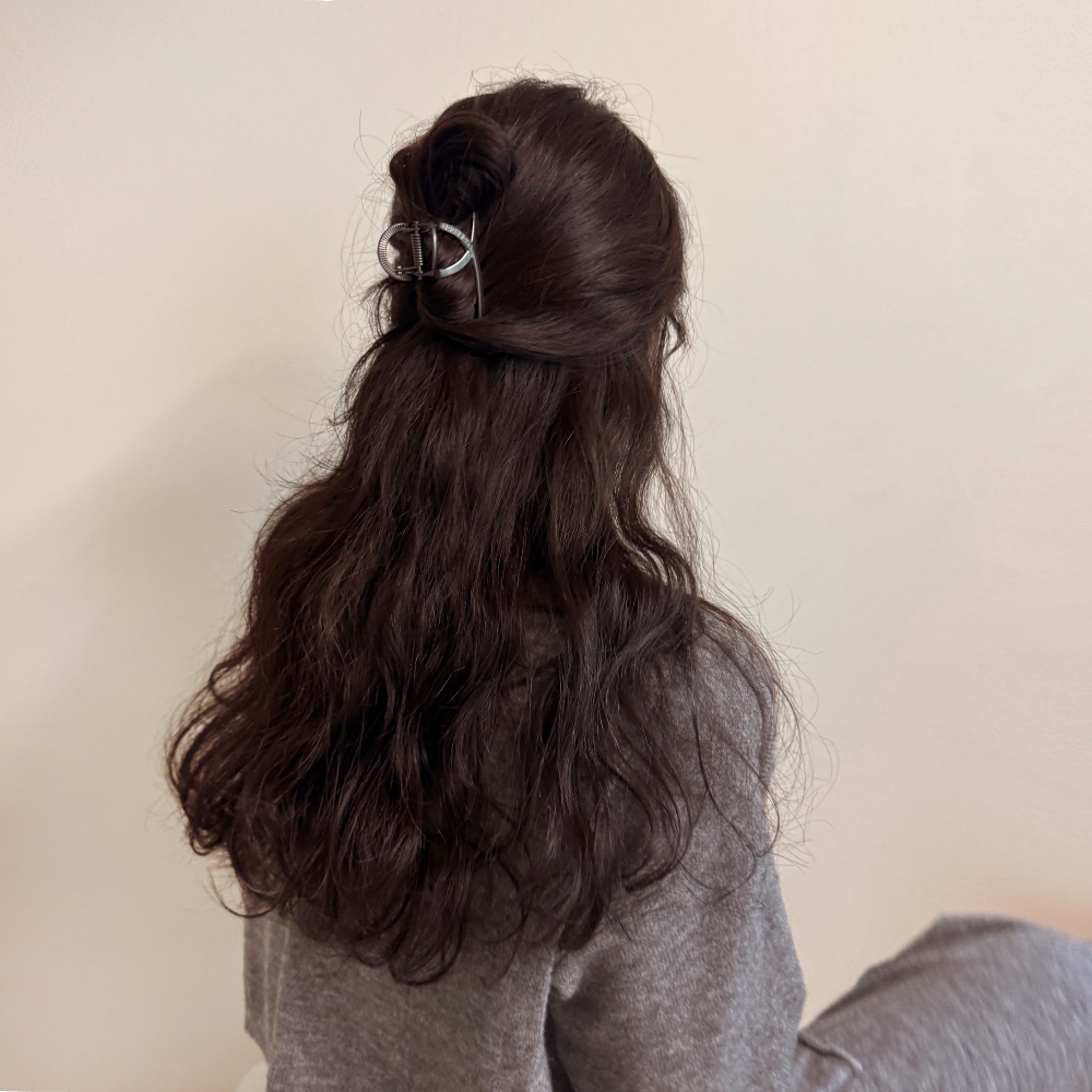 꼬임 반묶음 메탈 미니 슬림 헤어 집게 핀 - 상세 이미지 2