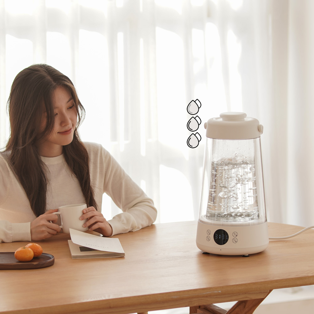 신생아 가열식 가습기 리모컨 간편세척 유리 스텐 100도씨