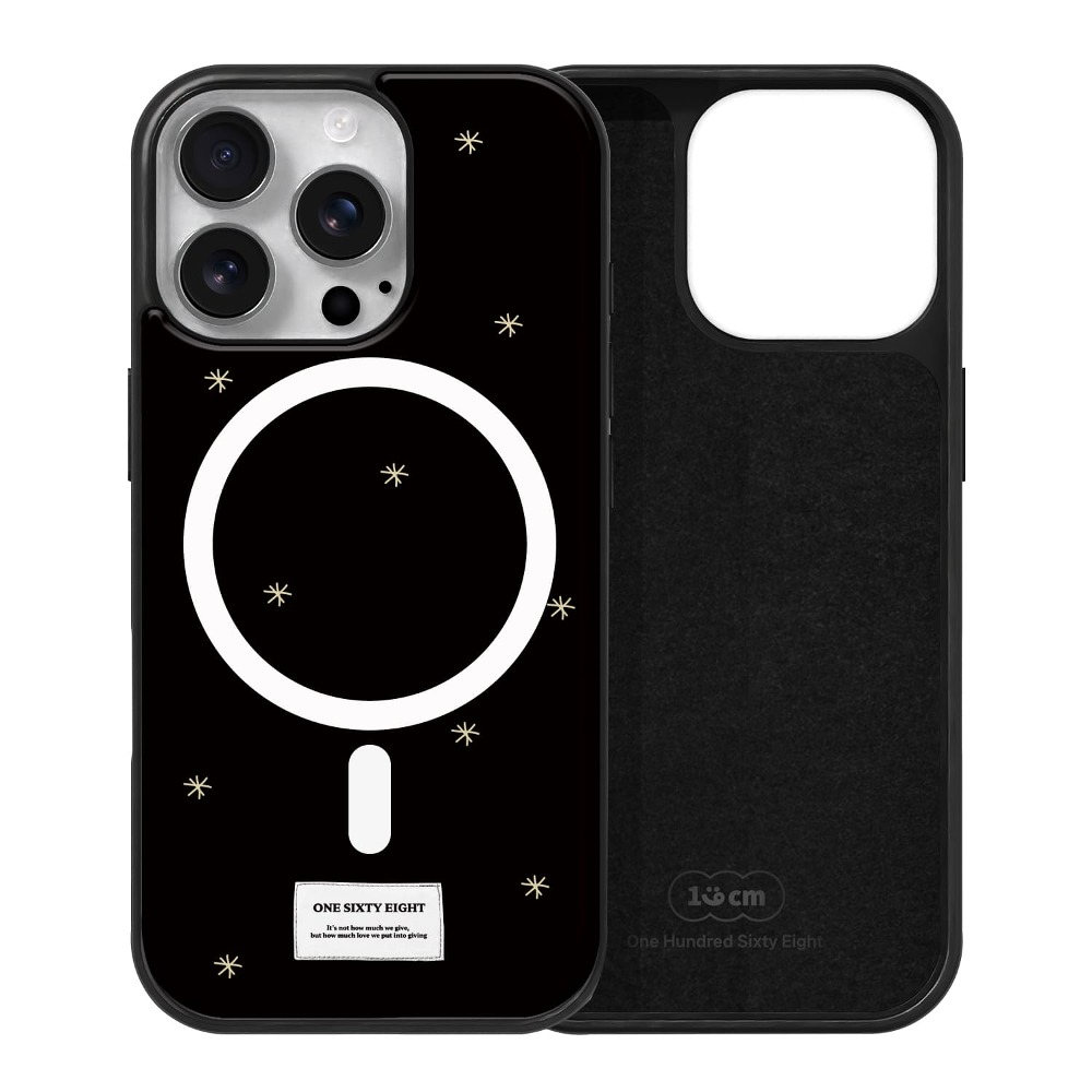 아이폰16 프로 맥세이프 케이스 하드 스웨이드 옐로우 트윙클 - 상품 이미지