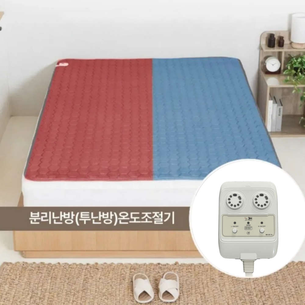 한일온열기 그래핀탄소매트 전자파없는 카본 전기 온열매트 침대 전기장판 싱글, 100x200cm, 차콜