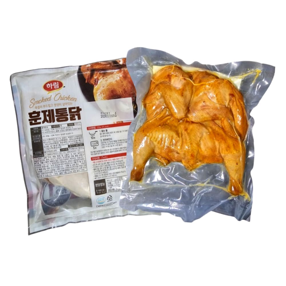 훈체 통닭 치킨 550gx2 냉장 큰 닭고기 캠핑 전자레인지 맥주 술안주 야식 맛있는 간편 : 끼니하니