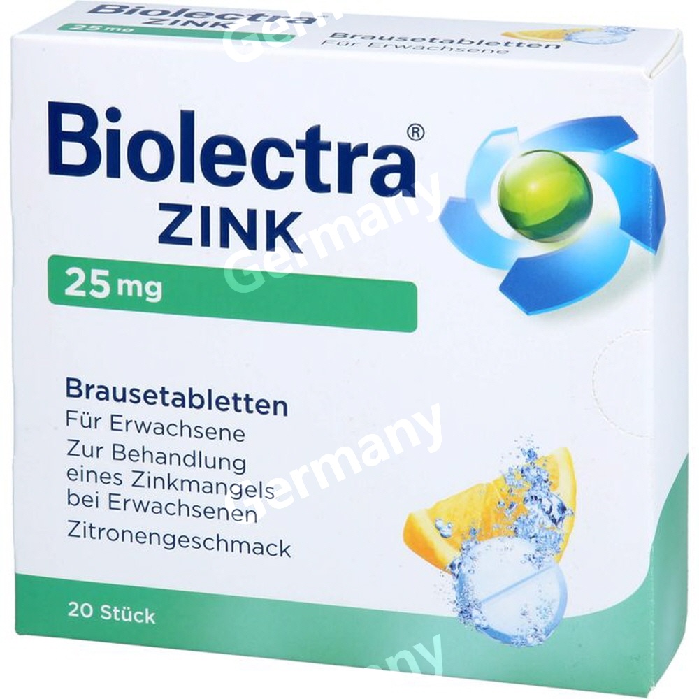 바이오렉트라 아연 발포정 25mg 20개입 이미지 6