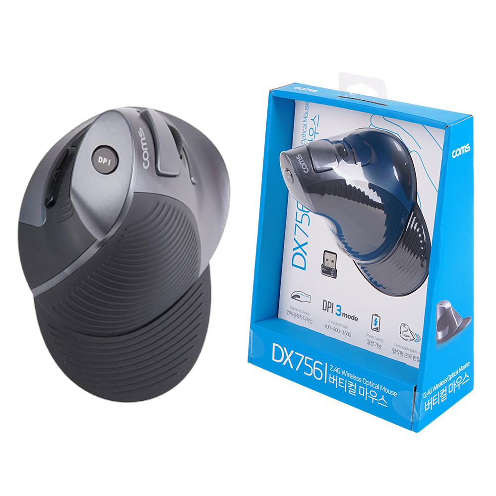버티컬마우스 무선마우스 인체공학마우스 3000DPI USB연결