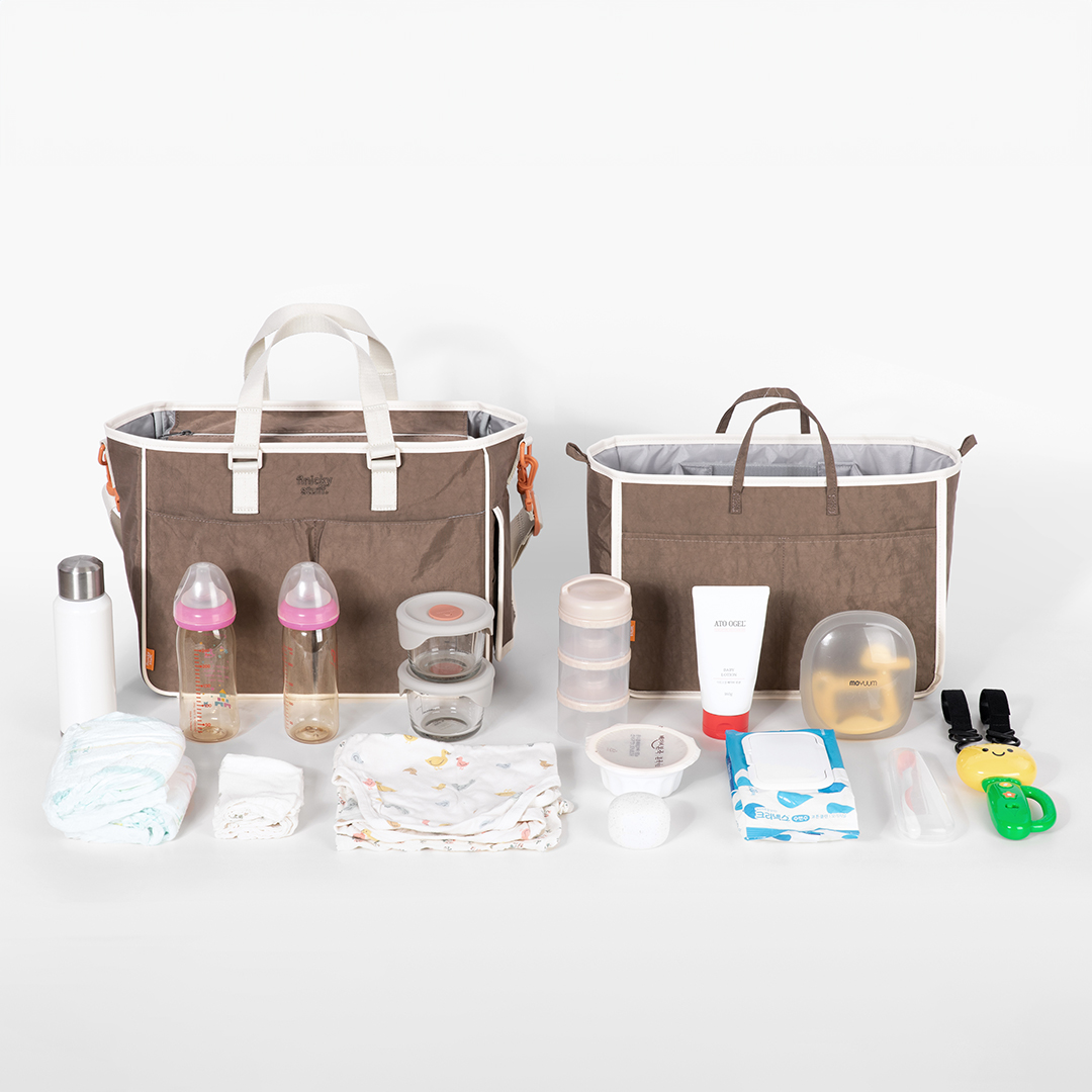 피닉키 마사백 L / 기저귀가방 이너백 유모차고리 세트