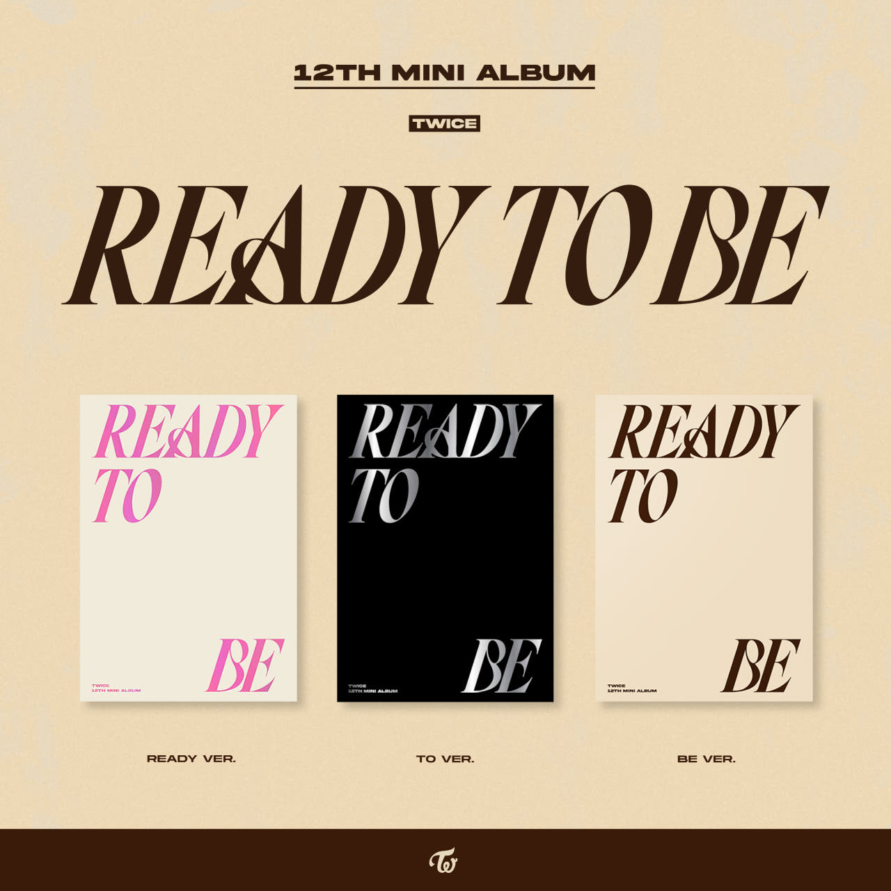 [3종세트]트와이스(TWICE) 앨범 READY TO BE 미니12집 레디투비 - 상품 이미지