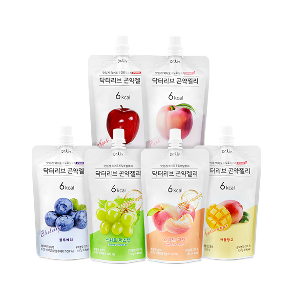 10팩+10팩 닥터리브 곤약젤리 150ml(총20팩) / 6kcal 맛있는 공복지우개