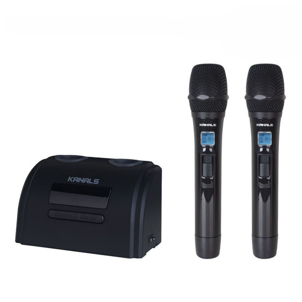 카날스 KB-9700 2채널 충전식 노래방용 교회용 행사용 무선마이크 - 상세 이미지 3