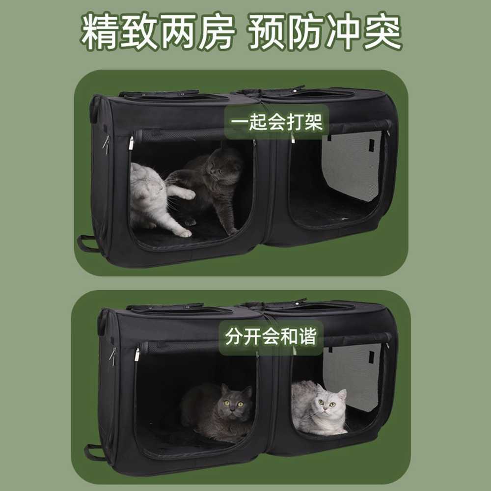 차량용 고양이 케이지 애견 텐트 개 가방 대형 캐리어 - 상세 이미지 3