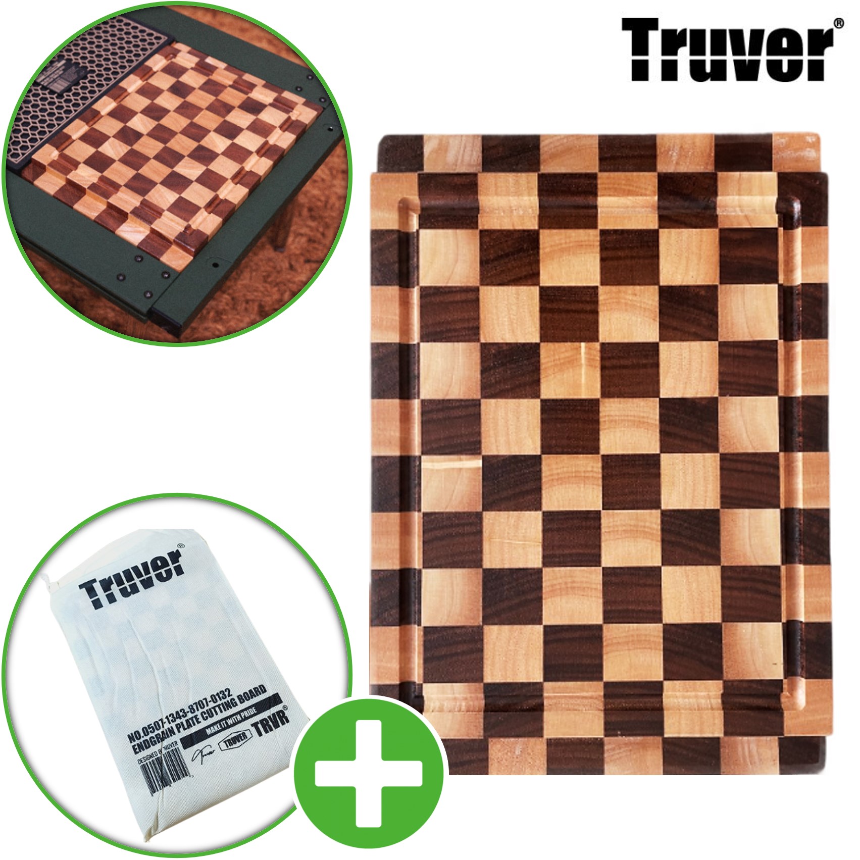 트루버 IGT 도마 원유닛 엔드그레인 고급 나무 앤드그레인 원목