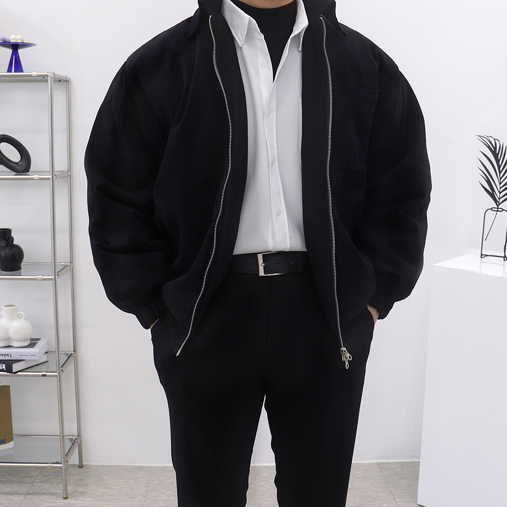 남자크롭패딩 봄버패딩 겨울항공점퍼 - 상세 이미지 2