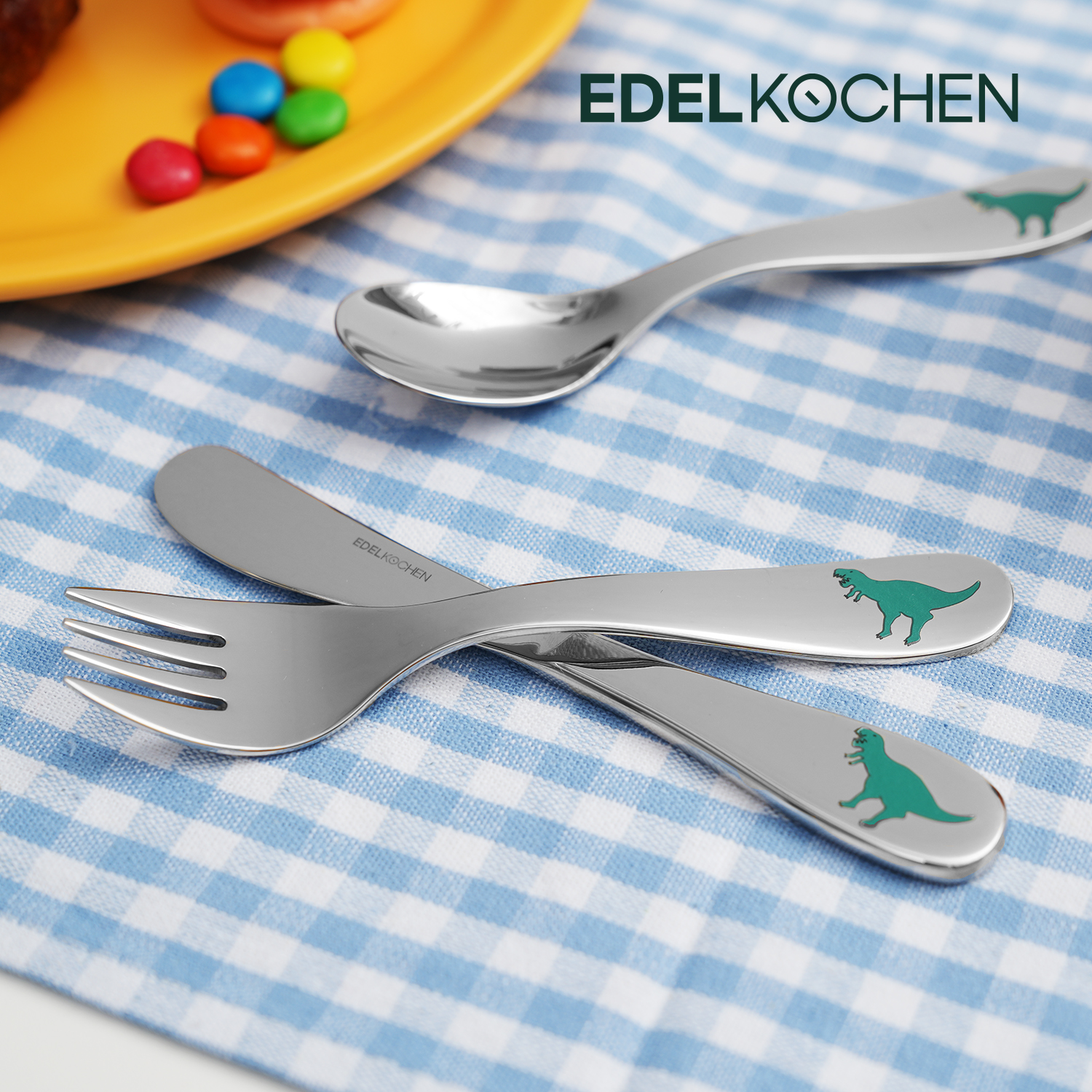 에델코첸 애니멀 키즈 커트러리 공룡 3P