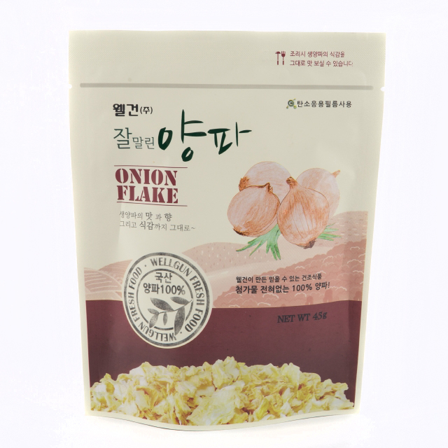 웰건 잘말린 건양파 양파분태 어니언후레이크 70g - 상품 이미지