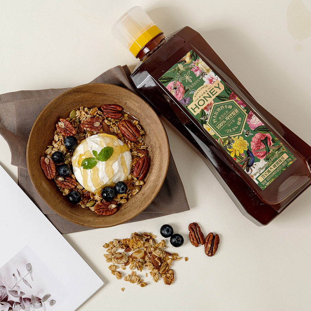 플로비즈 시그니처 야생화꿀 2kg 베트남 자연벌꿀 대용량 잡화꿀 토종꿀