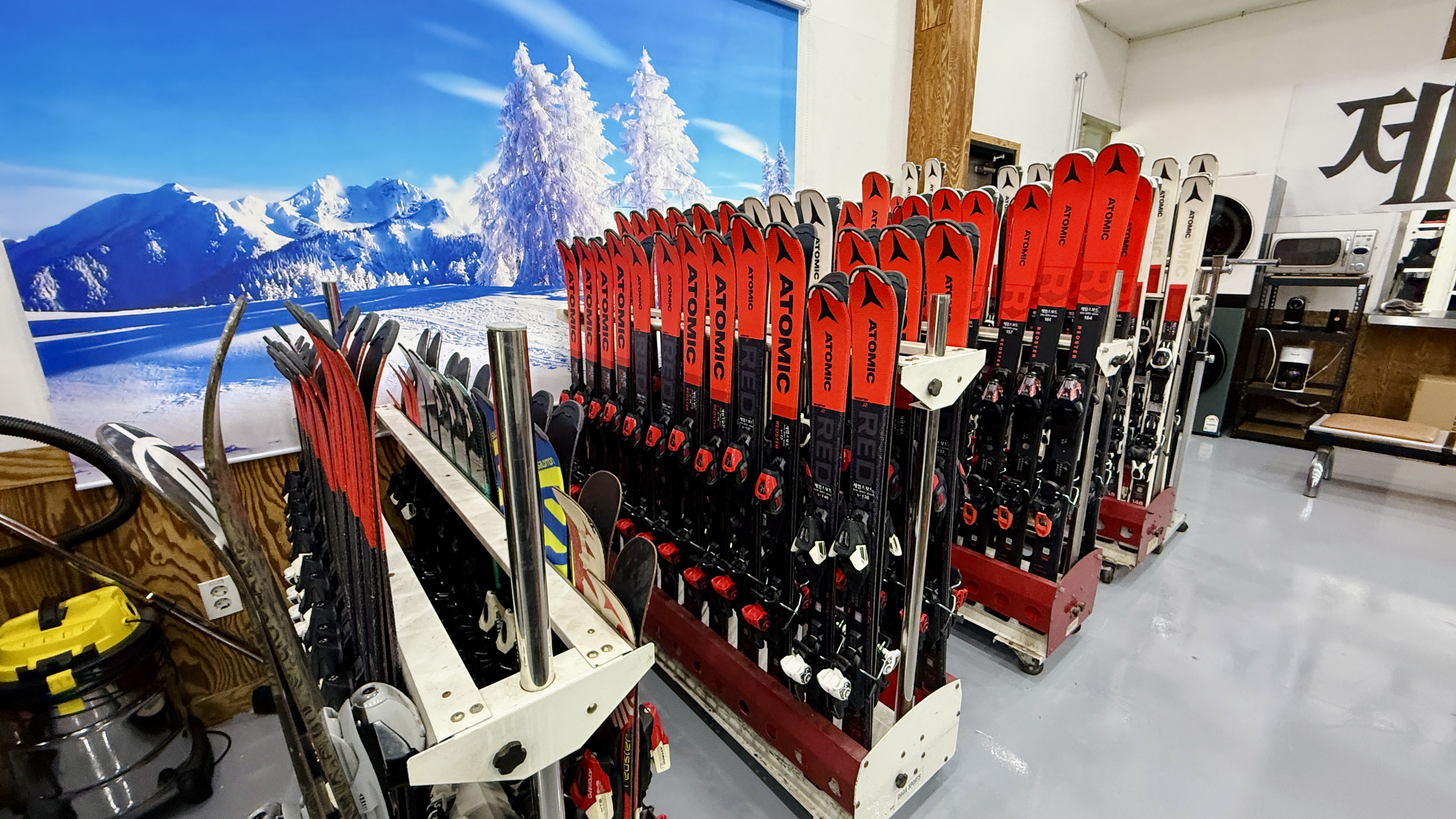 스키장 렌탈샵 왕복 픽업 서비스 프리미엄 장비 의류 리프트권 셔틀버스패키지 제임스보드