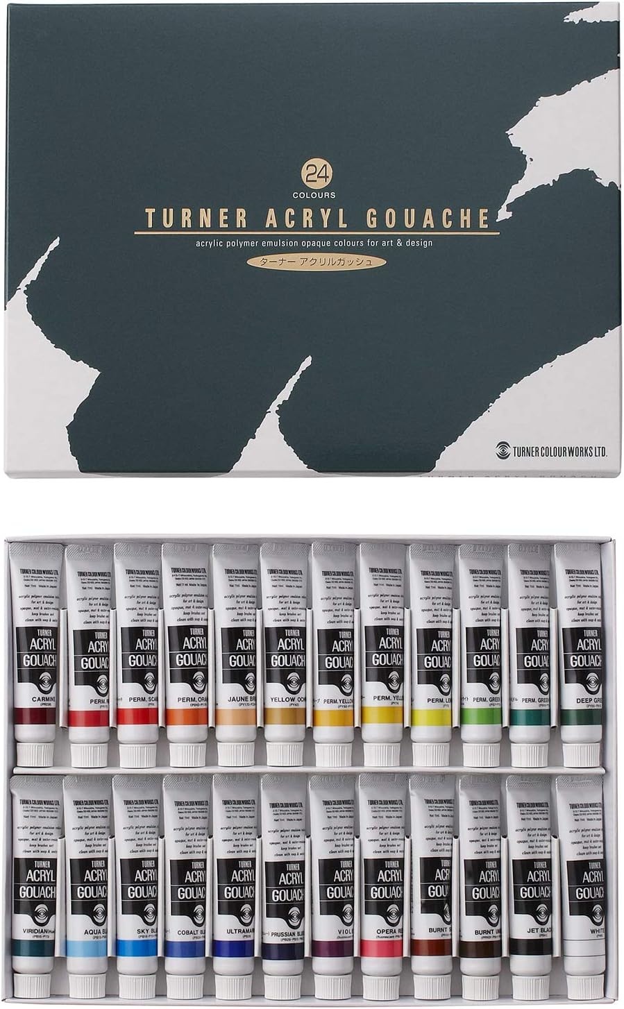 터너 컬러 아크릴 구쉬 24색 AG24C 11ml - 상품 이미지